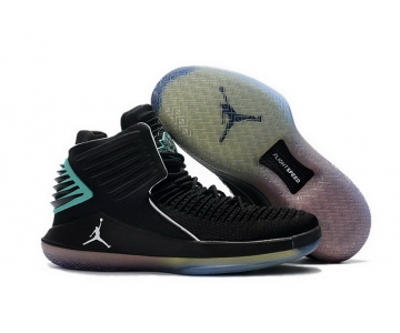 Wholesale Cheap Air Jordan XXXII Retro Shoes Black/gamma blue