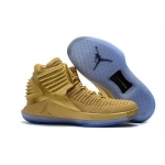 Wholesale Cheap Air Jordan XXXII Retro Shoes Gold