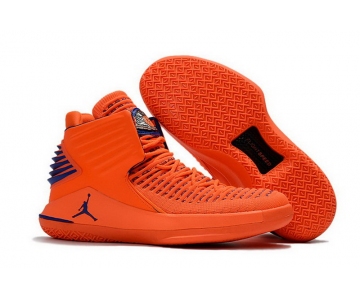 Wholesale Cheap Air Jordan XXXII Retro Shoes Orange/blue