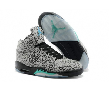 Wholesale Cheap Air Jordan 5 3Lab5 Shoes white/black Cement-blue