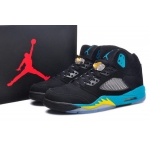 Wholesale Cheap Air Jordan 5 Gamma Blue Shoes Black/gamma blue-corn yellow