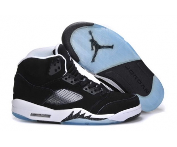 Wholesale Cheap Air Jordan 5 OREO Releases Shoes Black/Cool Grey-White