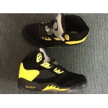 Wholesale Cheap Air Jordan 5 Oregon Duckman PE Black/Yellow