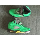 Wholesale Cheap Air Jordan 5 Oregon Ducks PE Green/Black-Yellow