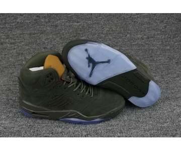 Wholesale Cheap Air Jordan 5 PRM Take Flight Deep Green/Tan