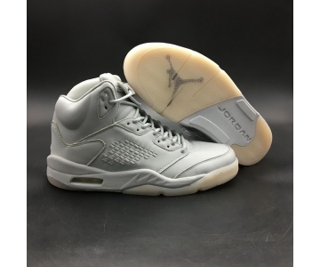 Wholesale Cheap Air Jordan 5 Premium Pure Platinum Shoes Pure Platinum/White