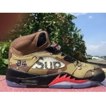Wholesale Cheap Air Jordan 5 Retro Shoes Army Green/red-black