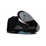 Wholesale Cheap Air Jordan 5 Retro Shoes Black/blue