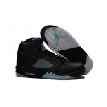 Wholesale Cheap Air Jordan 5 Retro Shoes Black/blue