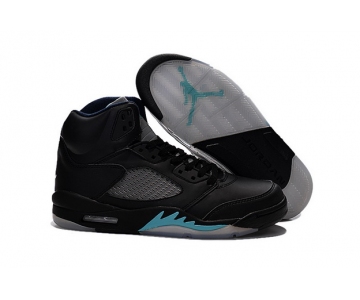 Wholesale Cheap Air Jordan 5 Retro Shoes Black/blue