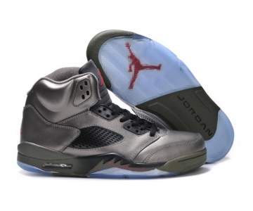Wholesale Cheap Air Jordan 5 Shoes Silver/black/red