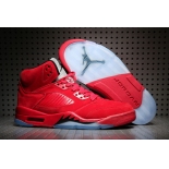 Wholesale Cheap Air Jordan 5 Suede University Red/Black-Silver