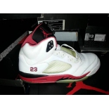 Wholesale Cheap Air Jordan Retro 5 Fire Red Shoes Red/White/Black