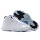 Wholesale Cheap Air Jordan 11 Colombia Shoes White/Blue-Black