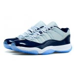 Wholesale Cheap Air Jordan 11 GEORGETOWN Shoes Navy blue/white-gray