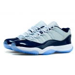 Wholesale Cheap Air Jordan 11 GEORGETOWN Shoes Navy blue/white-gray