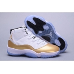 Wholesale Cheap Air Jordan 11 Gold White/gold