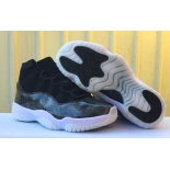 Wholesale Cheap Air Jordan 11 High Barons Black/White-Metallic silver
