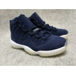 Wholesale Cheap Air Jordan 11 Jeter Re2pect Navy Suede/Deep Blue-White