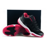 Wholesale Cheap Air Jordan 11 Low BRED Shoes Black/bred