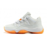 Wholesale Cheap Air Jordan 11 Low Citrus Shoes White/yellow