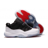 Wholesale Cheap Air Jordan 11 Low Shoes White/Black/Red