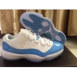 Wholesale Cheap Air Jordan 11 Low University Blue White/North Carolina Blue