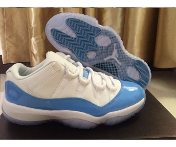 Wholesale Cheap Air Jordan 11 Low University Blue White/North Carolina Blue