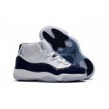 Wholesale Cheap Air Jordan 11 Midnight Navy Retro White/Blue-Black