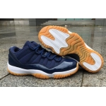 Wholesale Cheap Air Jordan 11 Navy Gum Low Dark Blue/White Khaki