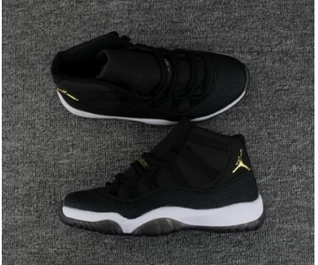 Wholesale Cheap Air Jordan 11 PRM Heiress Black Stingray Black/Metallic Gold-White