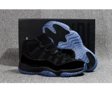 Wholesale Cheap Air Jordan 11 Retro Cap And Gown Black/Blue