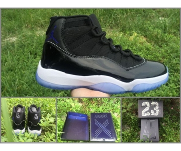 Wholesale Cheap Air Jordan 11 Space Jam 2016 Black/Dark Concord-White