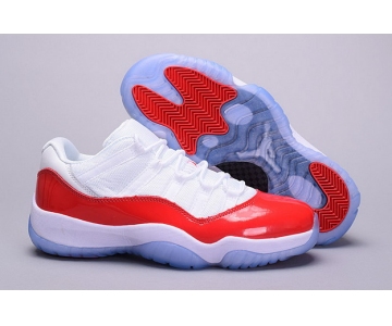 Wholesale Cheap Air Jordan 11 Varsity Red Low White/Red