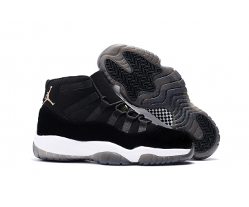 Wholesale Cheap Air Jordan 11 Velvet Heiress Shoes Black White