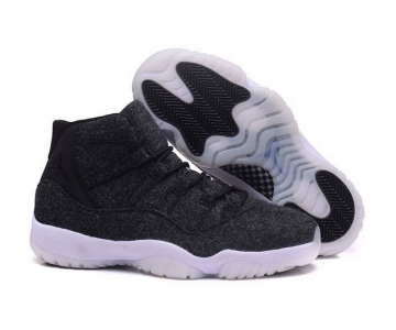 Wholesale Cheap Air Jordan 11 Wool High Dark grey/Black White