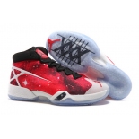 Wholesale Cheap Air Jordan 30 East vs West Galaxy Red/White-black