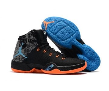 Wholesale Cheap Air Jordan 30.5 Russell Westbrook MVP Shoes Black/Total Orange-Hero Blue