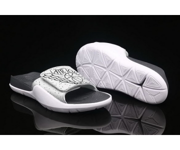 Wholesale Cheap Air Jordan 1 Hydro Sandals Shoes Black/Deep Grey