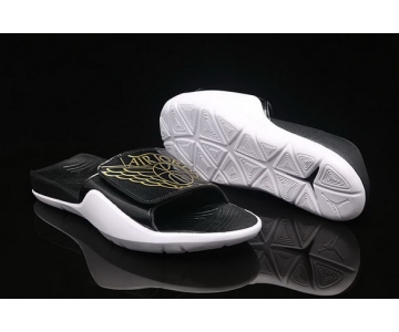 Wholesale Cheap Air Jordan 1 Hydro Sandals Shoes Black/White