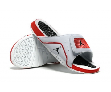Wholesale Cheap Air Jordan Hydro 4 Retro Shoes White/red-black