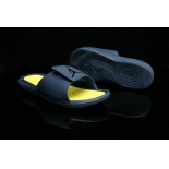 Wholesale Cheap Air Jordan Hydro 6 Sandals Shoes Dark Blue/Yellow-Black