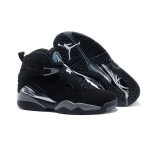 Wholesale Cheap Air Jordan 8 Chrome Black/Grey-White