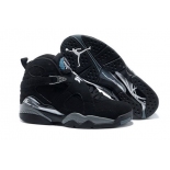 Wholesale Cheap Air Jordan 8 Chrome Black/Grey-White