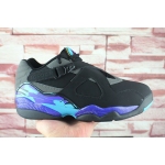 Wholesale Cheap Air Jordan 8 Low Aqua Black/Ture Blue-Grey