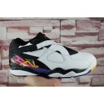 Wholesale Cheap Air Jordan 8 Low Three Peat White/Black-Blue-Infrared-Yellow