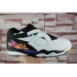 Wholesale Cheap Air Jordan 8 Low Three Peat White/Black-Blue-Infrared-Yellow