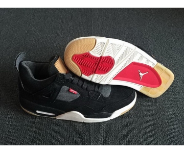 Wholesale Cheap Air Jordan 4 Retro Levi Dark Denim/White-Gum
