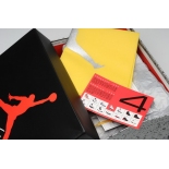Wholesale Cheap Air Jordan 4 Retro Shoes black/gray-red