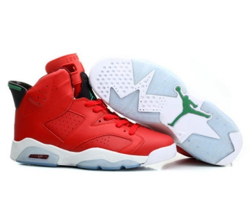 Wholesale Cheap Air Jordan 6 History of Jordan Shoes Fire red/black-green